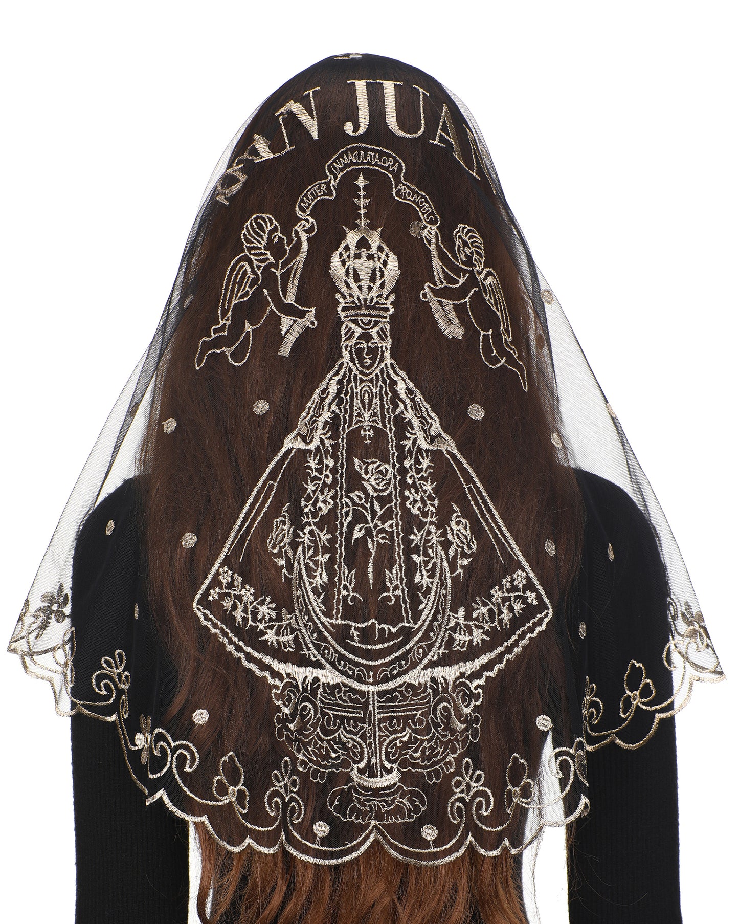 Bozidol D-Shaped Church Virgin Veil - Simple Veil of Our Lady of San Juan De Los Lagos Church