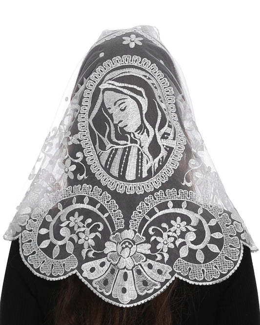 Bozidol Church Veil Catholic Traditional Mass Mantilla Spanish Chapel Scarf Religious Christian Gift for Women